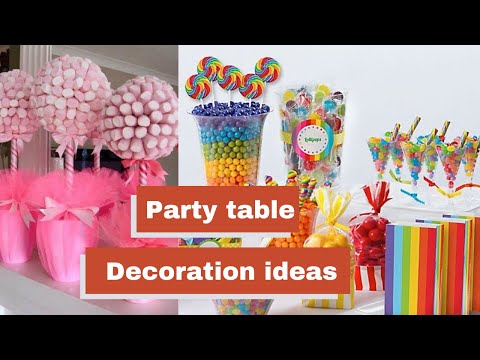 Birthday table decoration ideas | Marshmallow tree | Table centerpiece | DIY treat for dessert table