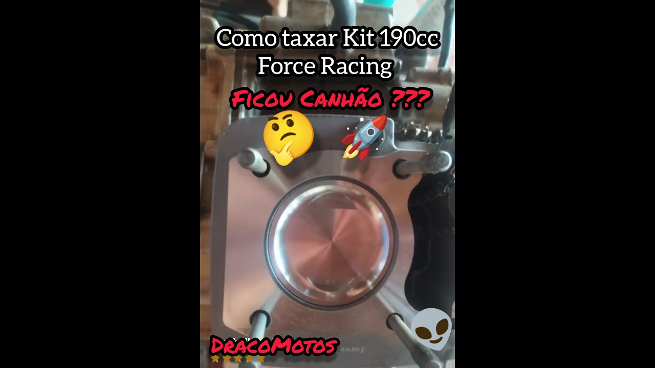 Como Deixar Kit 190cc Canhão (Taxar) (Kit 190cc Force Racing) 