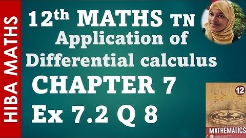 12th maths chapter 7 exercise 7.2 question 8 tn syllabus hiba maths