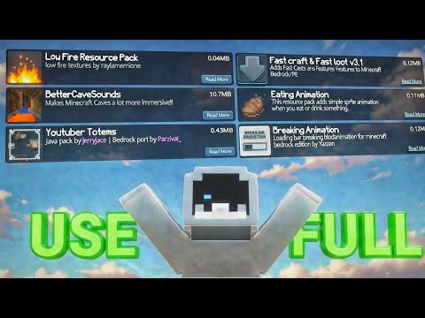 Top 8 UseFul Texture Packs, Improve Minecraft (Bedrock/pocket) 