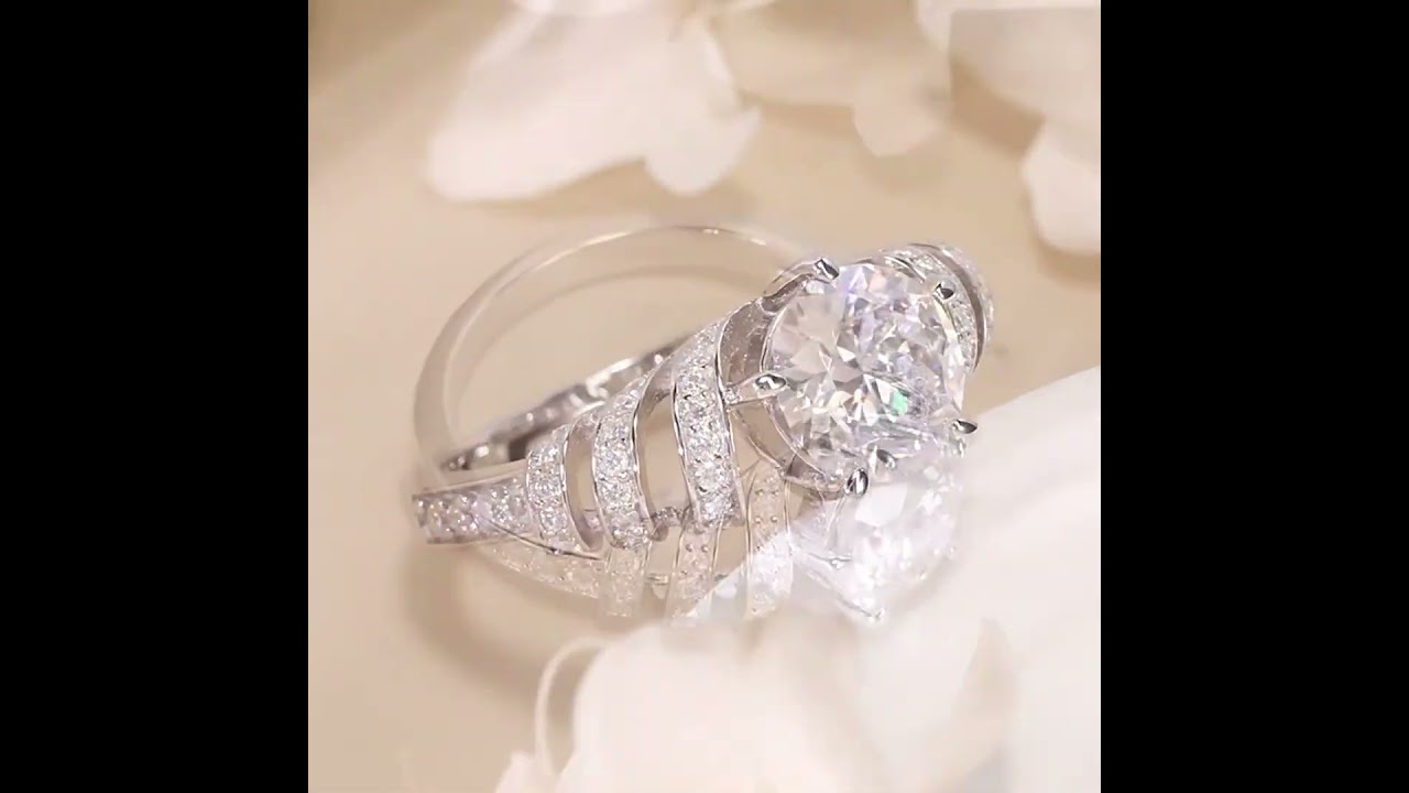 Unique Moissanite Engagement Wedding Rings 1 5 Carats