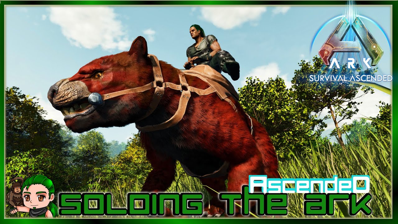 Thylacoleo Hunting in the Redwoods! Soloing the Ark Ascended 24