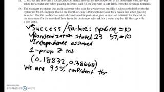 AP Stats Free Response 2017 #2