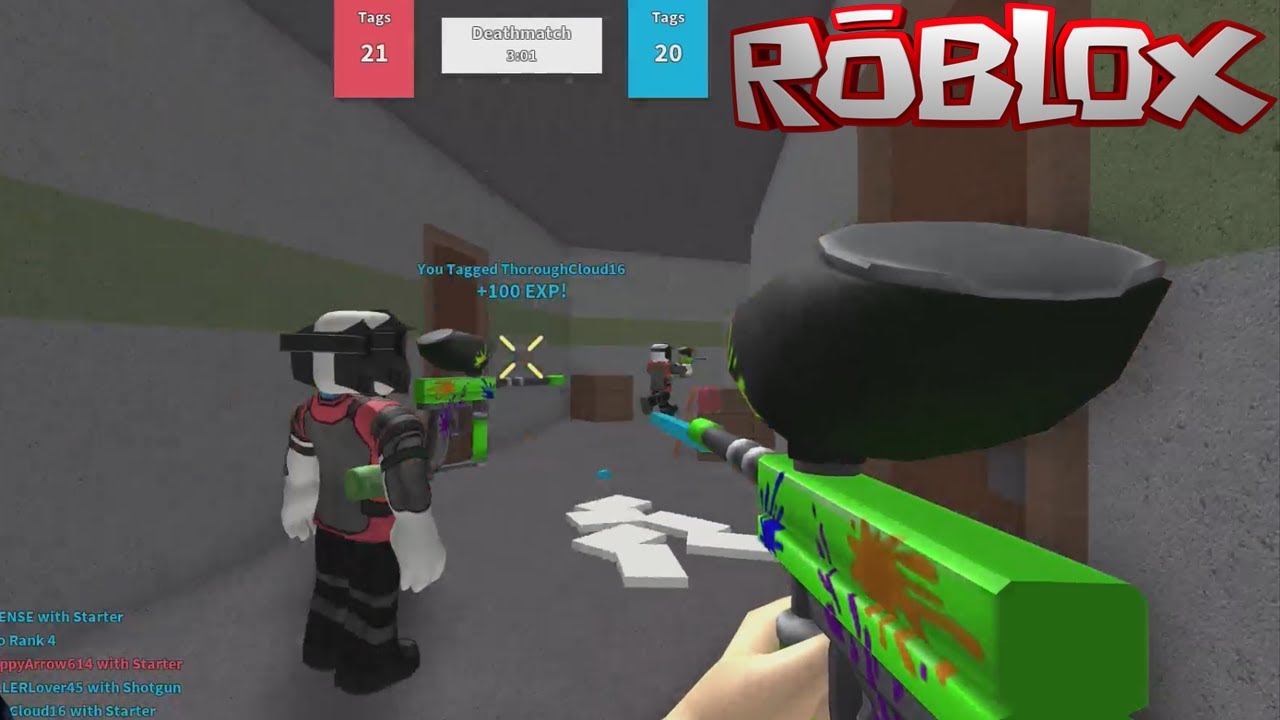 Best Paintball Player Ever Paintball Frenzy In Roblox Youtube - roblox growing up 4 paintballing and capture the flag