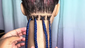 4 ways to feed in hair for Knotless Braids | Knotless Braid Tutorial