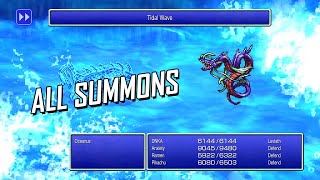 FF3 Pixel Remaster - All Summons [4K]