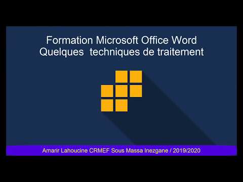 quelques-techniques-de-traitement-de-texte-avec-microsoft-office-word-#vidéo-2