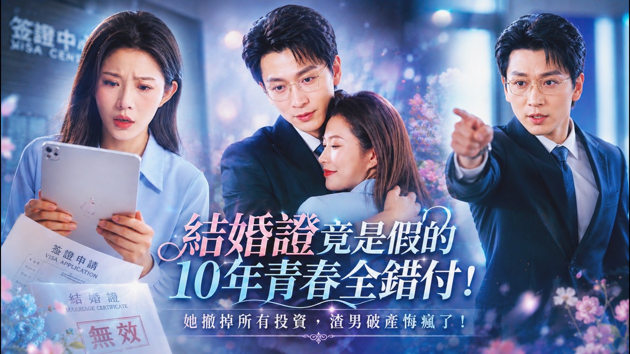異國婚姻10年，她辦簽證時才驚覺結婚證竟是假的，丈夫早已和別人組建家庭，10年青春被騙她撤掉所有投資，渣男破產了後悔莫及！#虐戀 #虐心 #虐劇