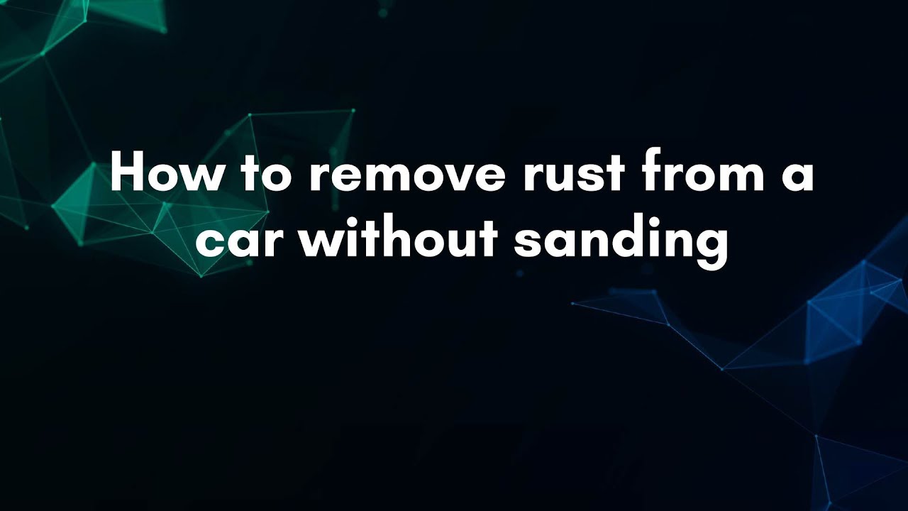How to remove rust from a car without sanding - YouTube