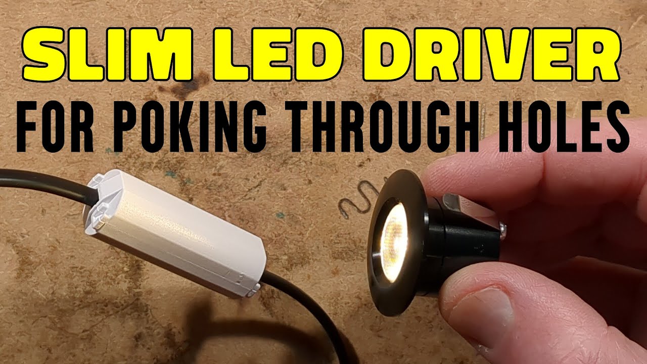 Very slim mains LED driver for tiny downlights