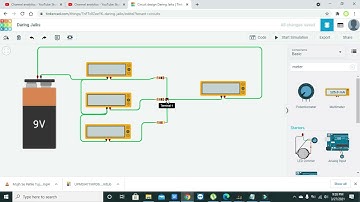KCL in tinkercad | Simulation of Kirchoffs Current Law(KCL) in tinkercad