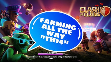 Clash Of Clan TH14 Sneaky Goblin Easy loot, Fast farm Troops
