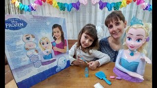 MAKYAJ VE GÜZELLİK TASARIM SETİ. KARLAR ÜLKESİ ELSA GÜZELLİK BÜSTÜ