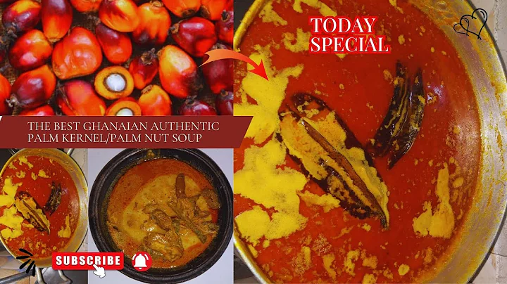 Ghana Palm Nut Soup Recipe | Authentic Ghanaian ABENKWAN Recipe #palmoil  #fufu  #ghanaianfood