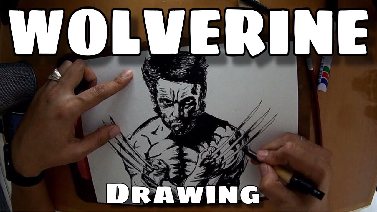 WOLVERINE DRAWING | ART TIME LAPSE 