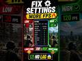 Fix Your Game Lag 😳 Best Settings!