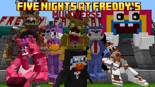 THIS FNAF MINECRAFT MOD Brings THE FAZVERSE TO LIFE! (The Multiverse of Freddy's Mod Showcase)