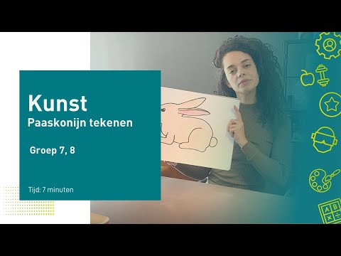 Kunst - Paaskonijn tekenen