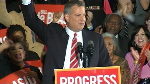 Bill de Blasio Elected Mayor of New York City