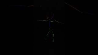 Funny glow in the dark stick dance