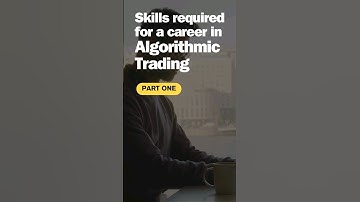 Skills required for an Algo trading career 1 #algotrading #algorithmictrading #career #job #skills