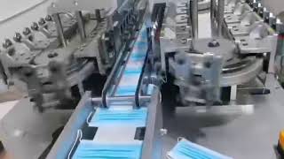 Full automatic outer earloop mask making machine. Speed:180-220 pcs/min