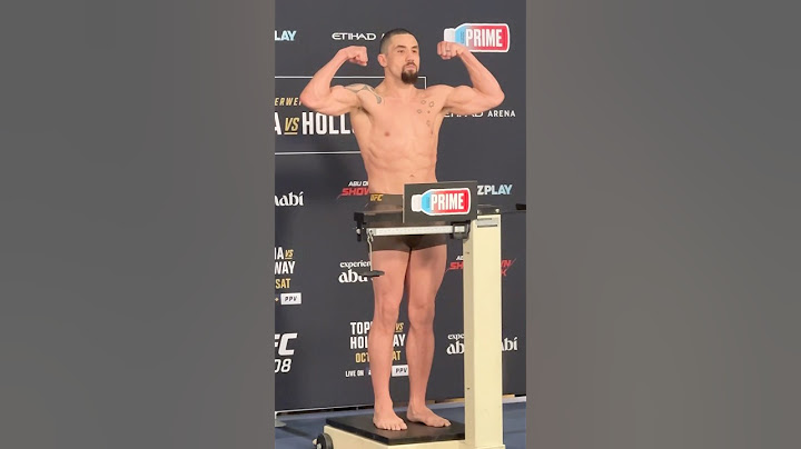 🇦🇺💪🏼 ROBERT WHITTAKER OFFICIAL WEIGH IN UFC 308