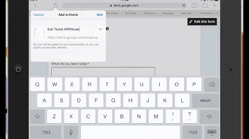 Google Forms: Adding a Form to Your Home Screen