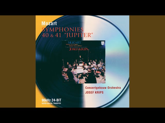 Mozart - Symphonie n°40:Allegro final : Orch Concertgebouw Amsterdam / J.Krips