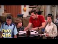 Charlie handles an ex with a kid  two and a half men
