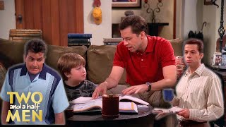 Charlie Handles an Ex With a Kid | Two and a Half Men