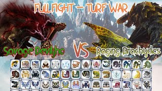 Raging Brachydios VS Savage Deviljho (FULL FIGHT) Turf War