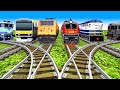  5 train crossing  fumikiri 3d railroad crossing animation 3