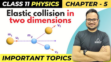 Elastic collision in 2 Dimensions | NCERT Chapter 5 | Class 11 Physics Important topics