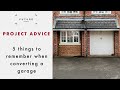 5 Tips for Converting a Garage