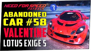 NEED FOR SPEED PAYBACK Abandoned Car #58 Location Guide - LOTUS EXIGE S 'LOVE MOBILE'