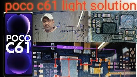 Poco c61 display light solution Poco c61 light solution Poco c61 display light problem 