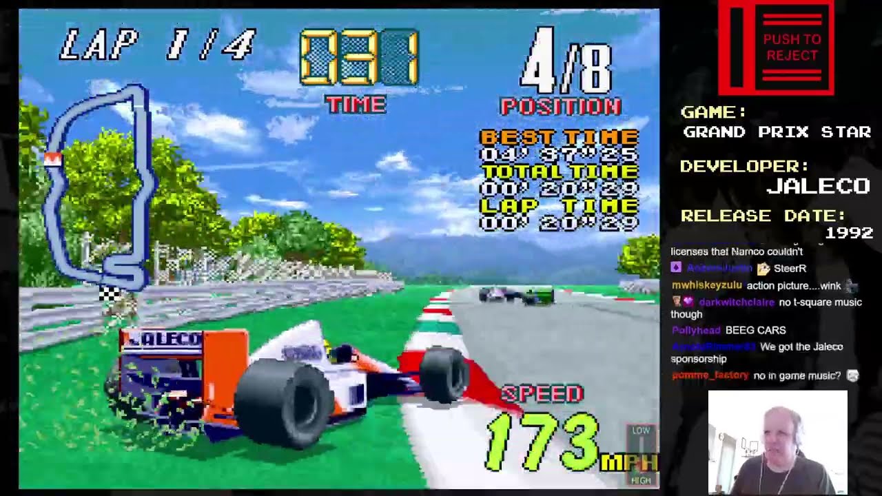 Push To Reject - Grand Prix Star (1992 Jaleco) - YouTube