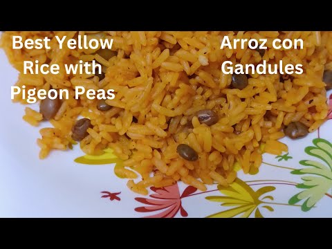 Rice with Fresh Pigeon Peas - Aida's Kitchen