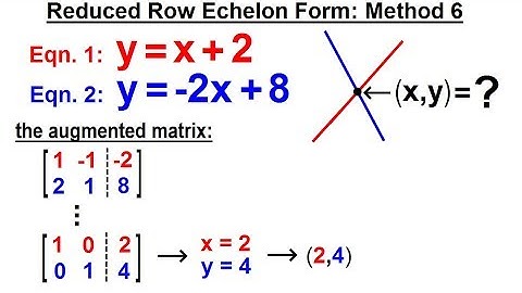 Algebra - Ch. 34: Solving System of Linear Equations (11 of 31) Reduced Row Echelon Form: Method 6