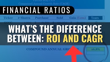 Calculate Return on Investment and Compound Annual Growth Rate (ROI vs CAGR)