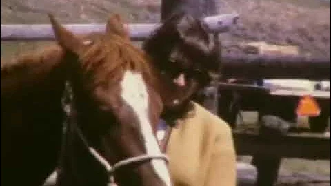 Tina and horse 1977 - Walden