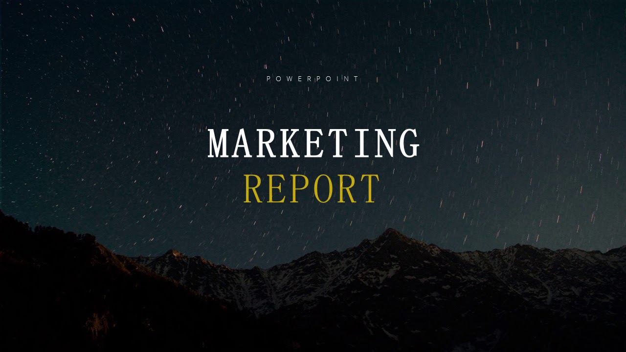 3 in 1 marketing report PowerPoint