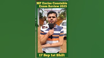 MP Excise Constable Exam Review 2025 #mpexciseconstable2025 #youtubeshorts #shortsfeed