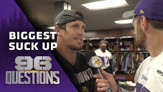 96 Questions: Who is the Biggest Suck Up to Coach Zimmer? | Minnesota Vikings