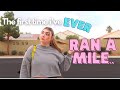 Running a mile for the 1st time.. EVER!! Weight Loss Journey | Run with Me | Learning How To Run