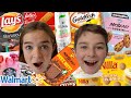 New Zealand Kids try American Walmart snacks For The First Time! (MrBeast, LAYS, Banana Pudding!)