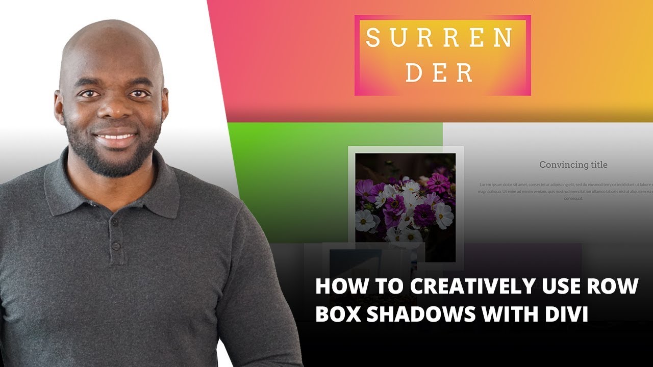 How to Creatively Use Row Box Shadows with Divi - YouTube