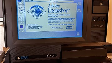 Photoshop 1.0 on an Atari STacy Hackintosh