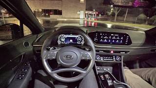 2023 Hyundai Sonata SEL Plus  POV Driving Impressions (Night)
